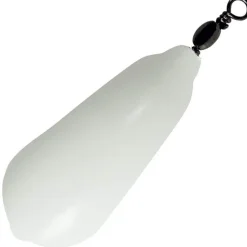 Plombs Lemer poire + émerillons "Arlesey" plastifiés blancs