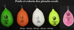 Plombs Œuf Plastifié Lemer Vert Phospho