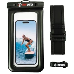 Pochette téléphone étanche Surf United flottante Noir