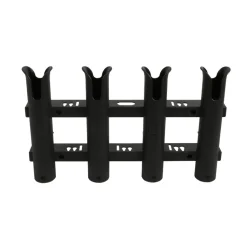 Porte canne  PVC noir Seanox - 4 tubes
