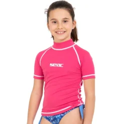 Rash guard Seac sub Fille T-sun Short - Rose