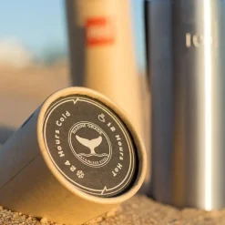 Red paddle thermos