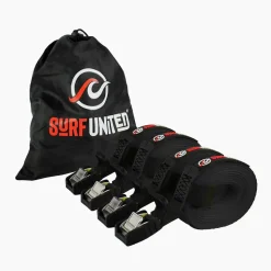 Sangle d'arrimage Surf United par 4 Noir 4M X 25MM