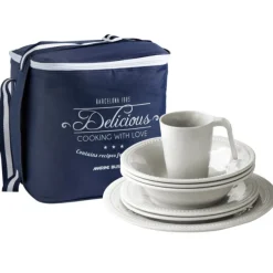 Set vaisselle Marine Business - Collection Harmony Perla - 24 Pièces