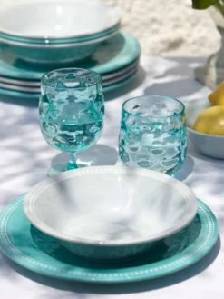 Set vaisselle Marine Business - Collection Harmony Acqua - 24 Pièces