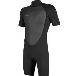 Shorty Homme manches courtes O'neill Reactor 2 mm back zip Noir