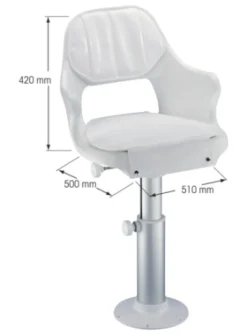 Siege Bateau complet Captain Plastimo fixe sur pivot