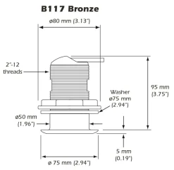 Sonde traversante Airmar B117 - Garmin