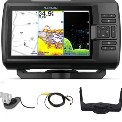 Sondeur Garmin Striker Vivid 7CV + sonde 77/200/455/800 KHz