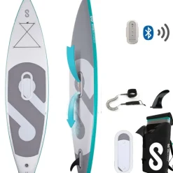 SUP Paddle électrique auto gonflable Sipaboards Tourer Aqua 12