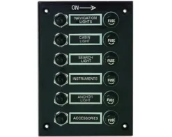 Tableau électrique Plastimo bakélite 6 voies
