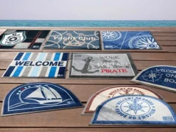 Tapis d'entrée Marine Business - Collection Welcome On Board - Bleu