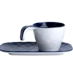 Tasse à café Marine Business - Collection Summer Blue - 6 Pièces