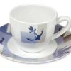 Tasse et sous tasse à café Couleurmer Newport x6