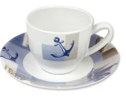 Tasse et sous tasse à café Couleurmer Newport x6