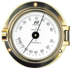 Thermomètre hygromètre Plastimo 3" laiton massif