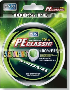 Tresse Asso PE Classic 5 Couleurs 300 m