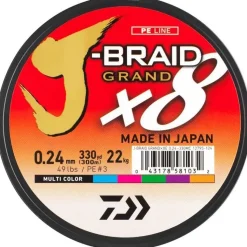 Tresse Daiwa J-Braid Grand X8 Chartreuse 135m