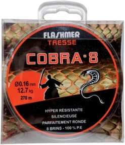 Tresse Flashmer Cobra 8 Grise 270 m