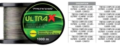 Tresse Prowess Ultrax 1000 m Kaki