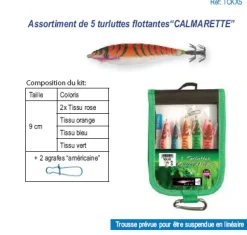 Trousse de 5 Calamarettes tissus Flottantes