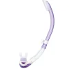 Tuba de plongée Tusa Platina 2 Hyperdry - Transparent/Mauve
