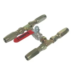 Vanne by-pass tuyau souple Ø10 mm + embouts récupérables Lecomble et Schmidt