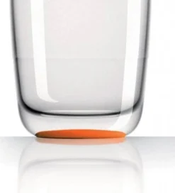 Verre whisky Couleurmer Palm orange x4