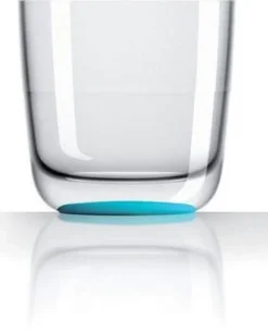 Verre whisky Couleurmer Palm bleu lagon x4