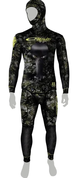 Veste de combinaison Epsealon Tactical Stealth 5 mm - T.4 OCCASION GRADE A