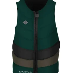 Veste d'impact homme O'neill Gooru comp front zip - Noir/Kaki - 2018