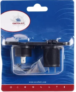 Voltmètre Osculati numérique 8/32 V et double prise USB