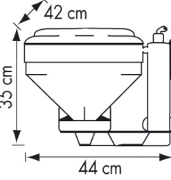 WC marin manuel Plastimo baionnette ABS